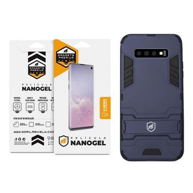 Kit Capa Armor E Pelicula Nano Gel Samsung Galaxy S10 Plus - Gshield |  KaBuM!