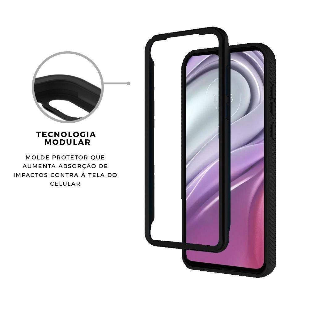 Imagem 4 de 5 do produto Capa Stronger Preta Para Motorola Moto G30 - Gshield