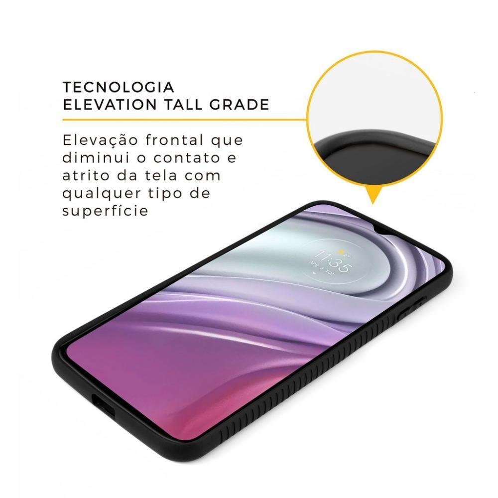 Imagem 5 de 5 do produto Capa Stronger Preta Para Motorola Moto G30 - Gshield