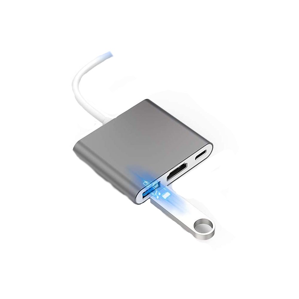 Adaptador USB 3.1 Tipo C PDN, Thunderbolt 3.0 X HDMI, USB 3 Tipo C