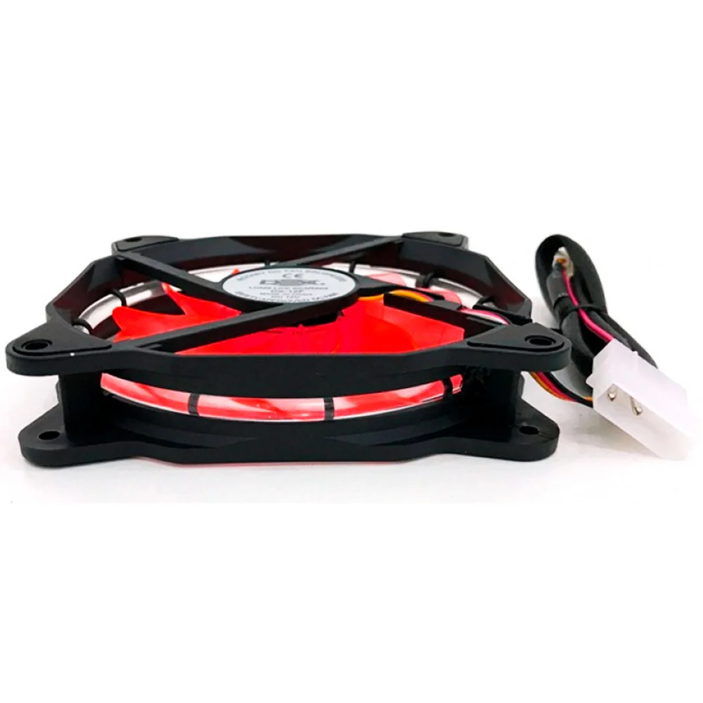 Cooler Dex DX12F 120mm LED Vermelho 4421 KaBuM