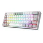 Teclado Gamer Com Fio 60 por cento Redragon Fizz Rgb Lunar Dawn Branco E Cinza Outemu Mk2 Blue Abnt2 - K617-rgb-wg (blue)