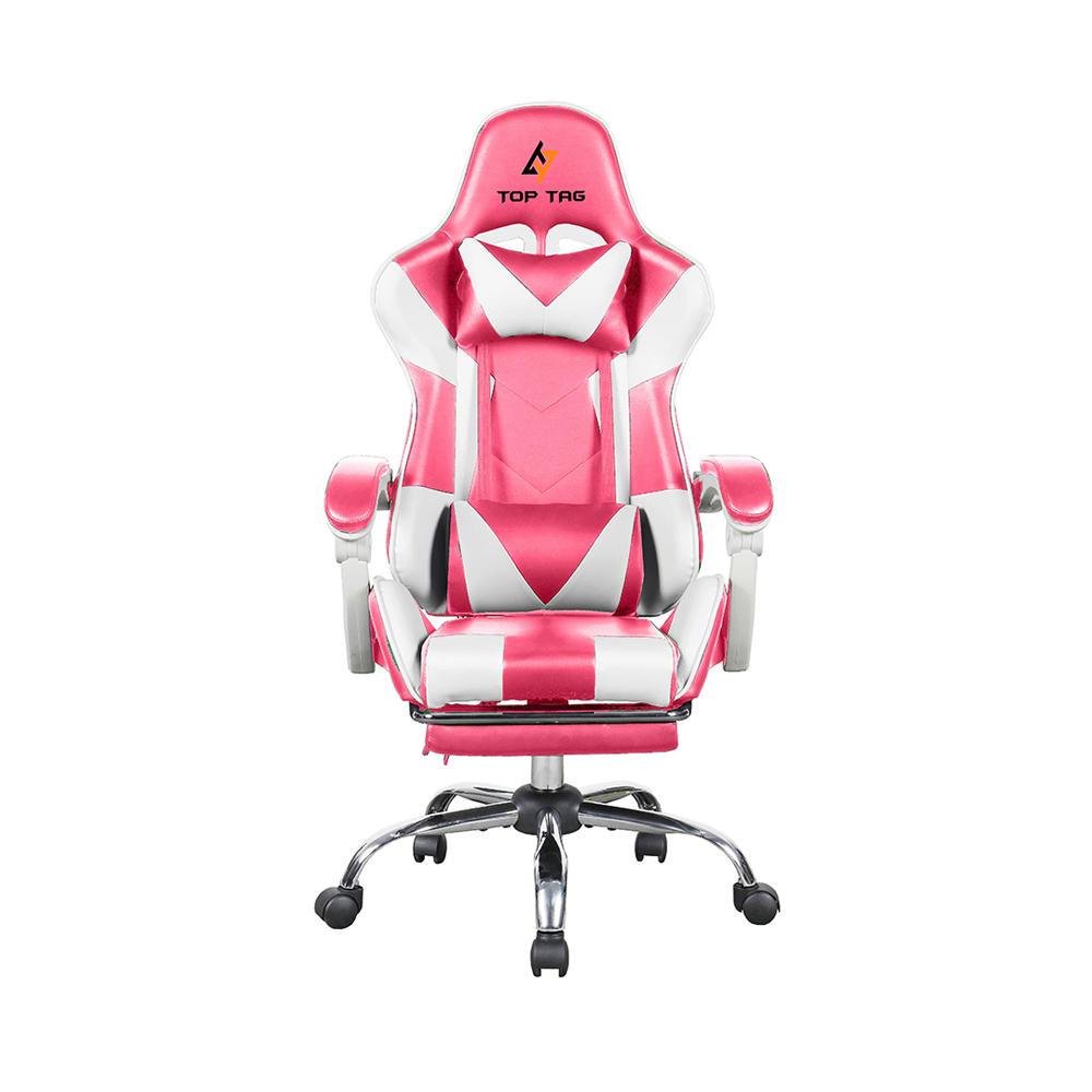 Cadeira Gamer Top Tag, Rosa E Branca - HS201PKI