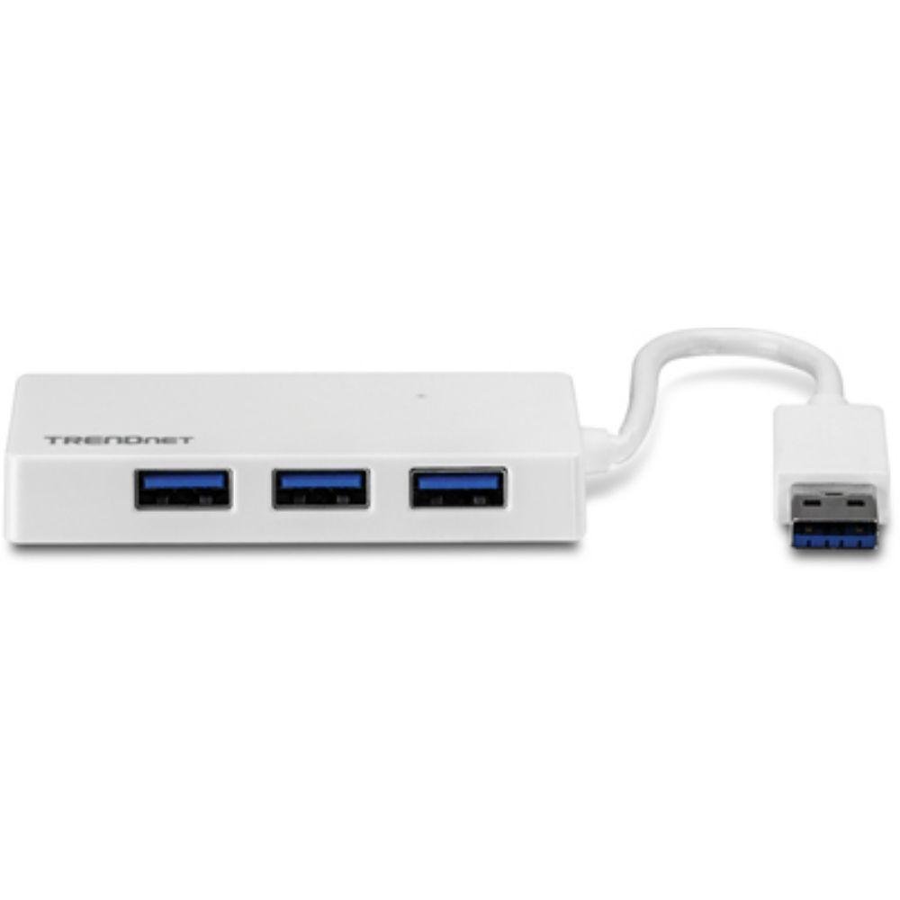 Imagem 2 de 3 do produto Cabo Extensor HUB USB 3.0, 4 Portas, 10 cm, Trendnet, Branco - Tu3-h4e