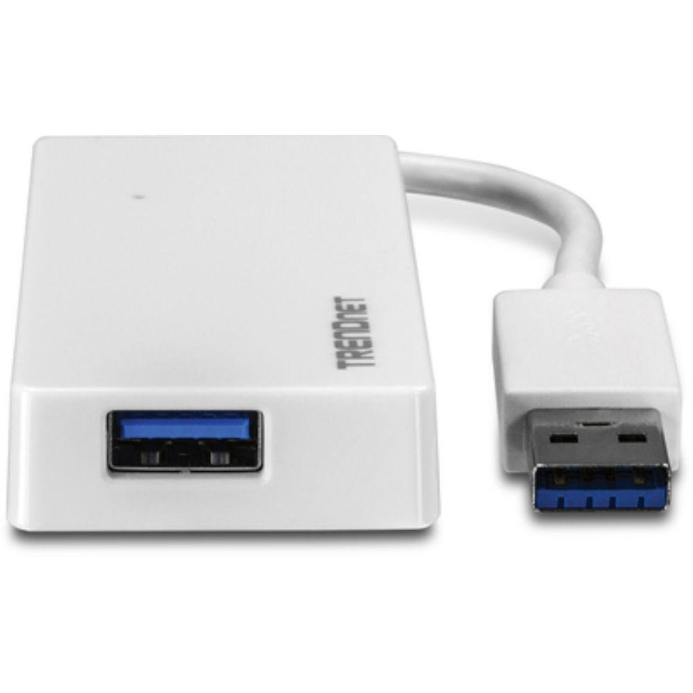 Imagem 3 de 3 do produto Cabo Extensor HUB USB 3.0, 4 Portas, 10 cm, Trendnet, Branco - Tu3-h4e