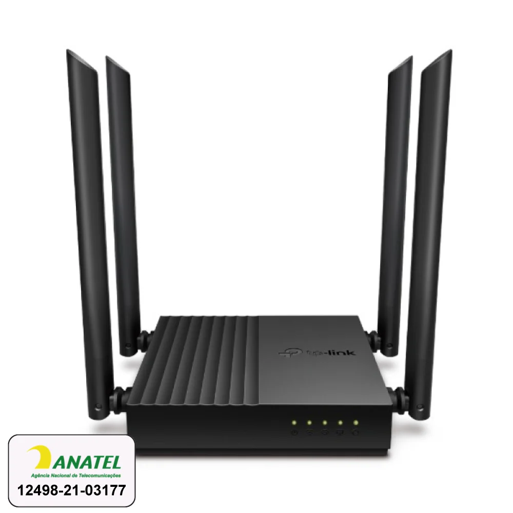 Imagem 5 de 5 do produto Roteador Wireless TP-Link Archer C64, Padrão Ethernet AC, 1267 MBPS,  Bandas duplas 2.4 GHz e 5 GHz, 4 Antenas