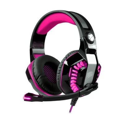 Headset Com Fio Beast-xr Oexgame Hs404 USB Rosa/pr