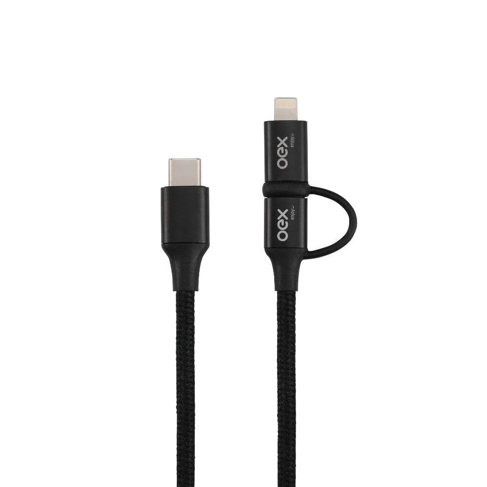 Imagem 3 de 3 do produto Cabo Usb 2 Em 1 Oex Enjoy Ce302