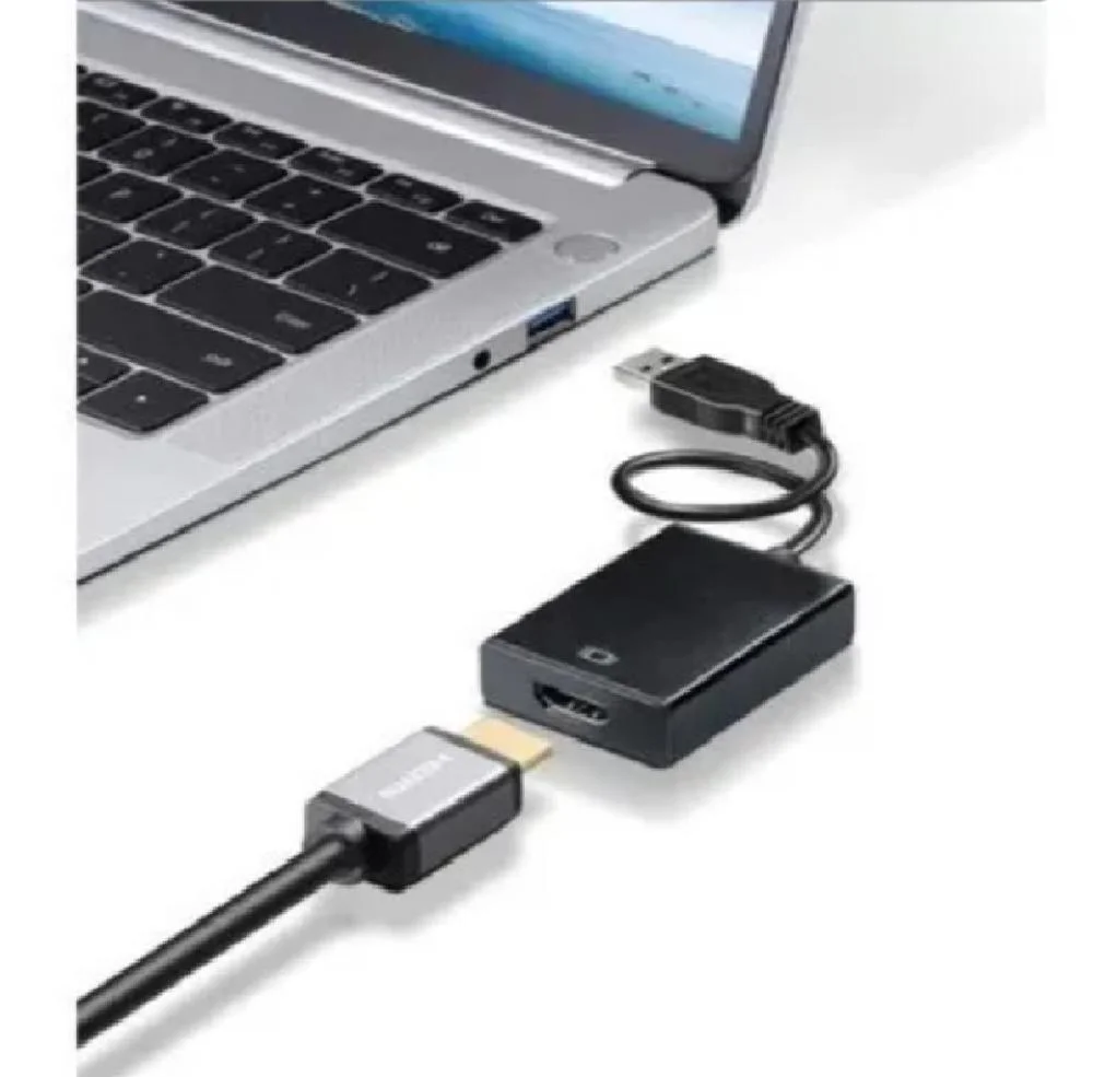 Imagem 2 de 3 do produto Adaptador USB Exbom, Conversor USB 3.0 X HDMI, HD 1080p, Para Pc Notebook Tv