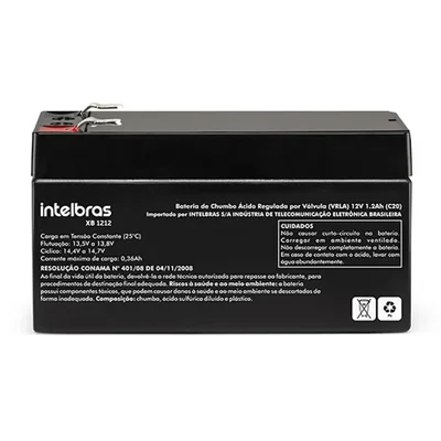 Bateria Intelbras Selada Xb 1212, 12V, 1.2Ah, Vrla - 4821003