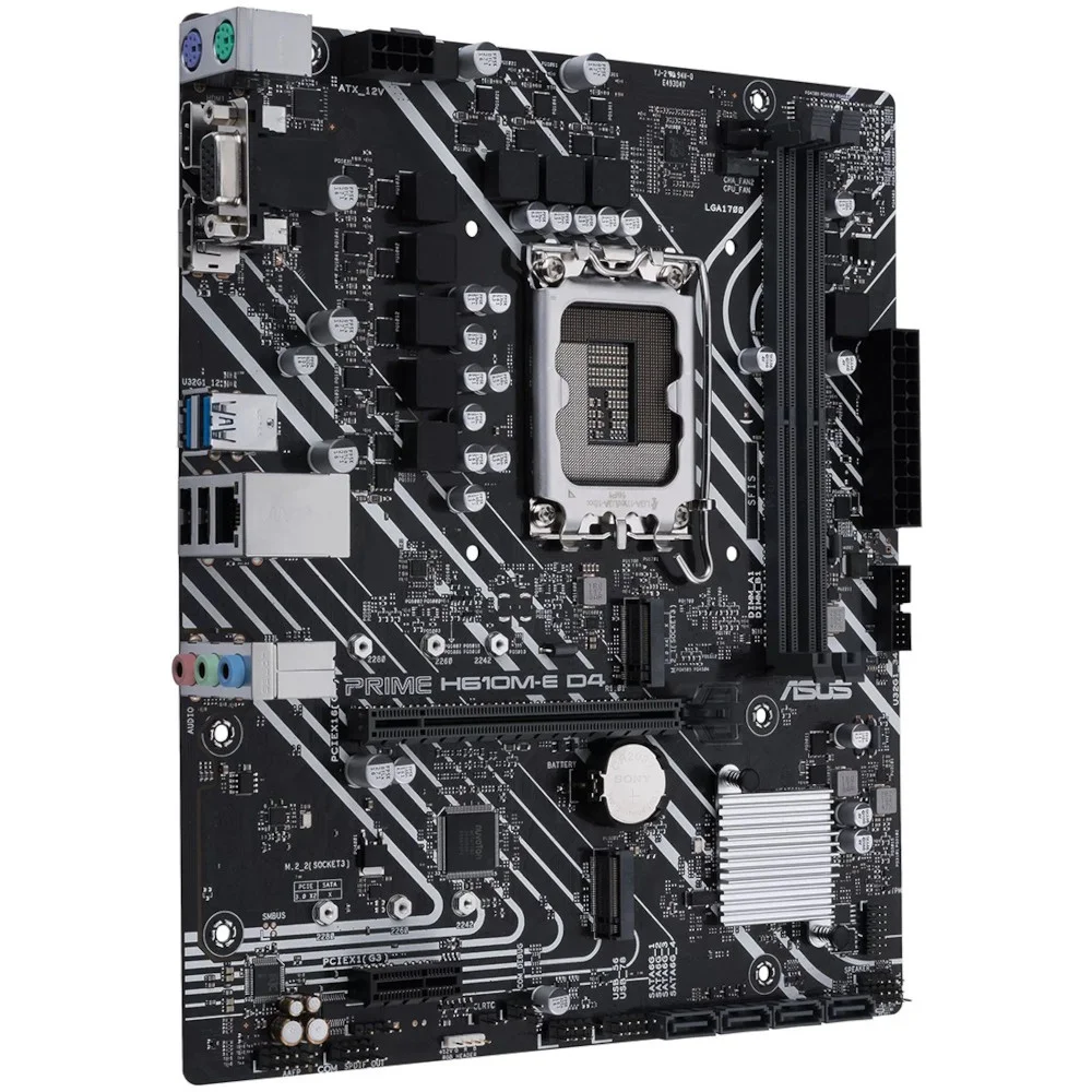 Imagem 3 de 5 do produto Placa Mãe Asus Prime D4, Intel LGA 1700, mATX, DDR4 - H610M-E