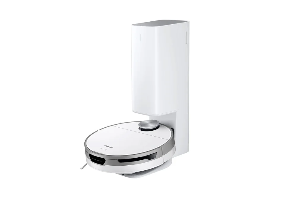 Robô Aspirador De Pó Samsung Jet Bottm+ Com Clean Station, Wi-fi, Sensor Lidar Branco 127 V Robô Aspirador De Pó Samsung Jet Bottm+ Com Clean Station, Wi-fi, Sensor Lidar Branco 127 V