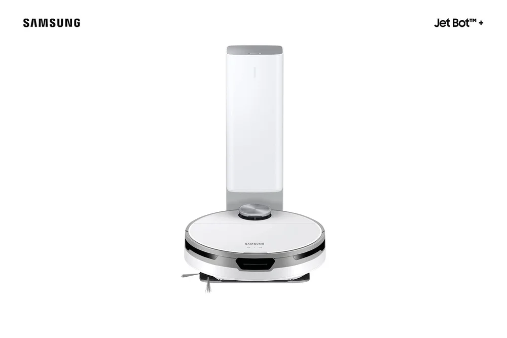 Robô Aspirador De Pó Samsung Jet Bottm+ Com Clean Station, Wi-fi, Sensor Lidar Branco 127 V Robô Aspirador De Pó Samsung Jet Bottm+ Com Clean Station, Wi-fi, Sensor Lidar Branco 127 V