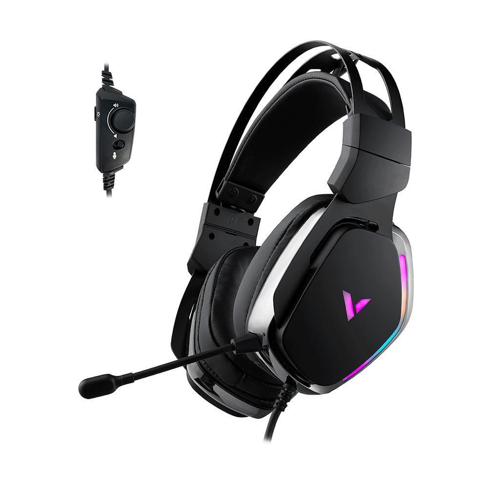 Imagem 2 de 5 do produto Headset Fone Gamer Rapoo V-pro, USB, Canal 7.1 , Vh710, LED, Preto- Ra033