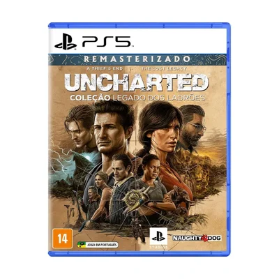 Jogo Uncharted Remasterizado Coleção Legado Dos Ladrões - Ps5 Mídia Física