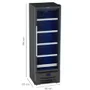 Cervejeira Venax Blue Light 330 Litros Preto Fosco - 110V