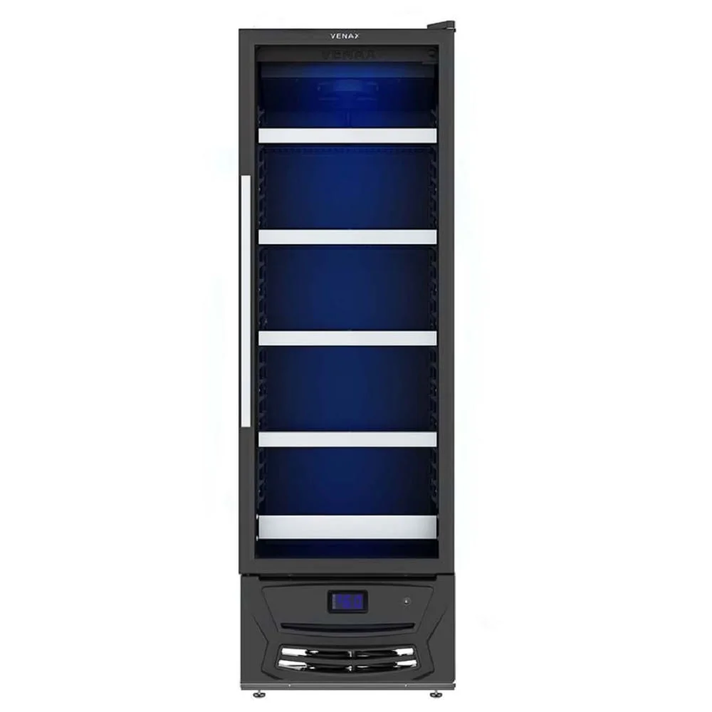 Cervejeira Venax Blue Light 330 Litros Preto Fosco - 110V Cervejeira Venax Blue Light 330 Litros Preto Fosco - 110V