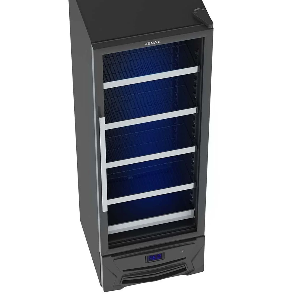 Cervejeira Venax Blue Light 330 Litros Preto Fosco - 110V Cervejeira Venax Blue Light 330 Litros Preto Fosco - 110V
