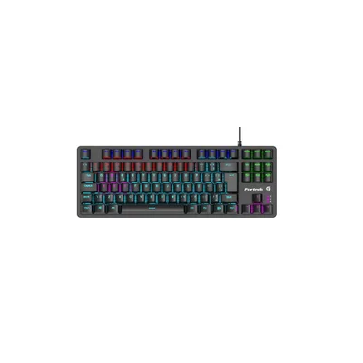 Teclado Mecânico Gamer Fortrek Black Hawk, Preto, Switch Brown, ABNT2, Compact