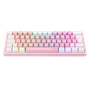 Teclado Mecânico Gamer Compacto Redragon Fizz Rosa E Branco Rgb K617-rgb-pw