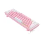 Teclado Mecânico Gamer Compacto Redragon Fizz Rosa E Branco Rgb K617-rgb-pw
