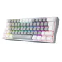 Teclado Mecânico Gamer Compacto, Redragon Fizz, Cinza E Branco, RGB