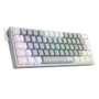 Teclado Mecânico Gamer Compacto, Redragon Fizz, Cinza E Branco, RGB