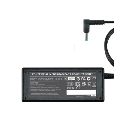 Fonte Carregador Para Hp Pavilion 17z Touch 19.5v 3.33a 65w 761 - Voltagem De Entrada