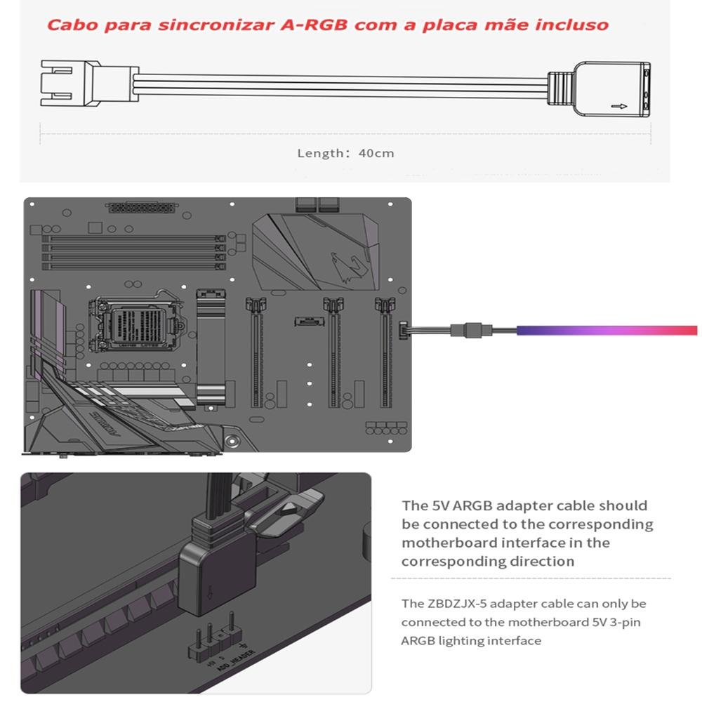 Bloco Barrow Rgb Para Processador Intel 115x / 1200 / 1700 - Ltyk3-04i 8
