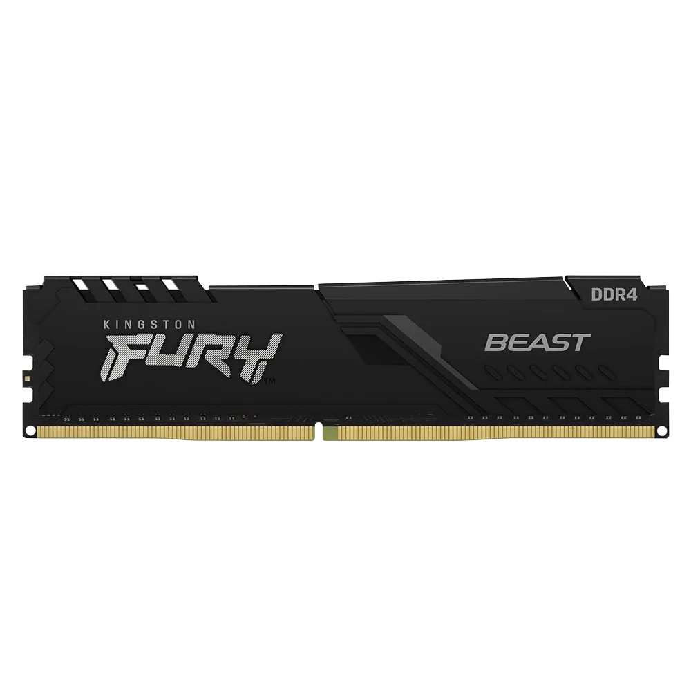 Kingston FURY BEAST 3200MHz DDR4 8GB‪✕‬4 Memória Kingston Fury Beast KaBuM