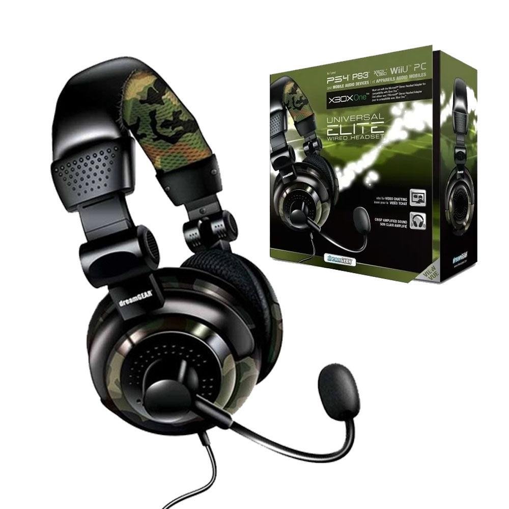 Imagem 3 de 5 do produto Headset Universal Elite, Xbox One/PS4/PC, Camuflado, Dreamgear