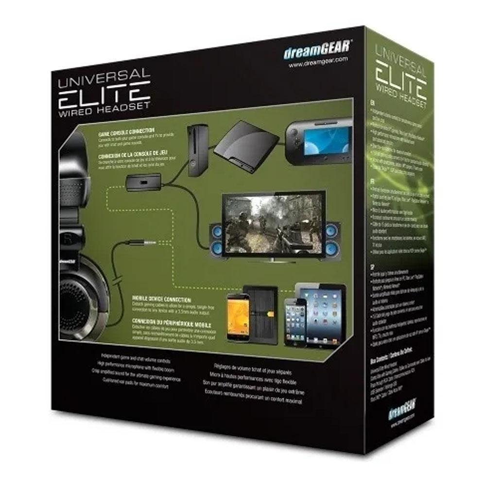 Imagem 4 de 5 do produto Headset Universal Elite, Xbox One/PS4/PC, Camuflado, Dreamgear