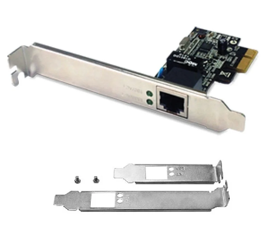 Imagem 4 de 5 do produto Placa De Rede PCI Express, 10/100/1000 MBps, Acompanha Espelho Low Profile - DP-02