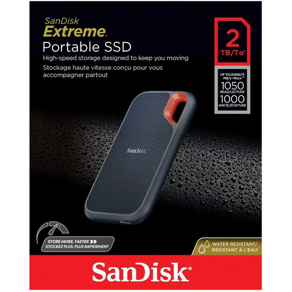 SSD Externo Sandisk Extreme 2TB KaBuM