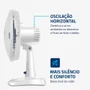 Ventilador De Mesa Mondial Super Power, 30cm, 6 Pás, 60w, Branco e Azul Escuro, 127v - Vsp-30-w