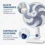 Ventilador De Mesa Mondial Super Power, 30cm, 6 Pás, 60w, Branco e Azul Escuro, 127v - Vsp-30-w