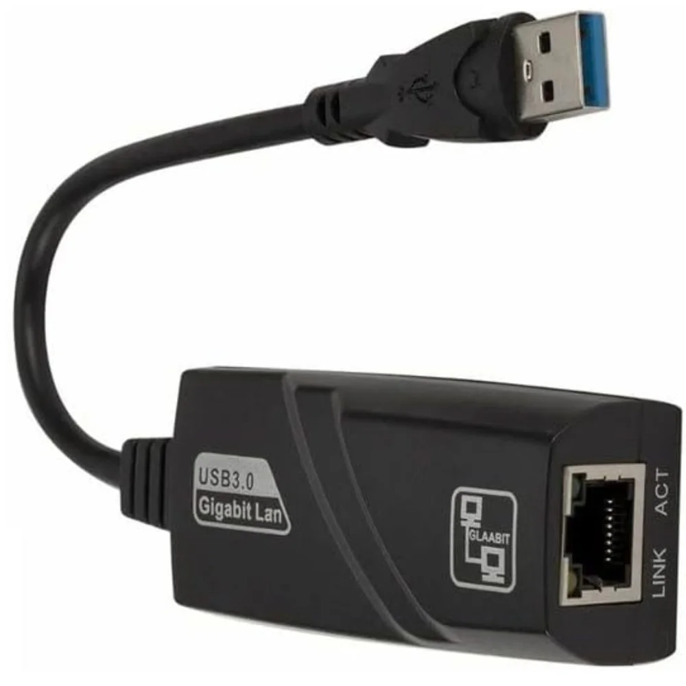 Imagem 4 de 5 do produto Cabo Adaptador USB 3.0 Para Gigabit Ethernet Rj45 (10/100/1000) Mbps Knup
