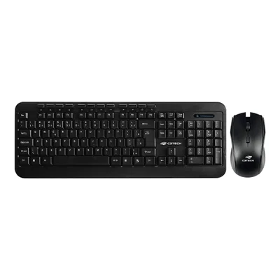 Teclado E Mouse Sem Fio C3tech K-w60bk, ABNT2, Tecla Membrana, Sensor Óptico