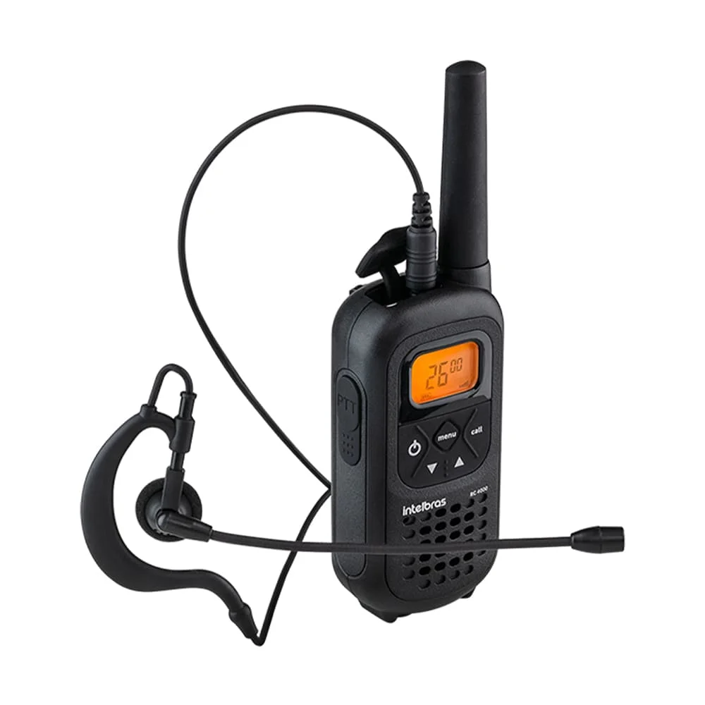 Imagem 5 de 5 do produto Fone De Ouvido Com Fio Intelbras Hc20pt Para Radio Comunicador 4161020