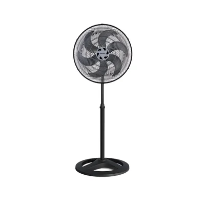 Ventilador De Coluna, Preto, 50cm, Turbo, 6 Pás Oscilante, 220v