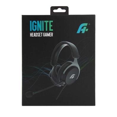 Headset Gamer A+ Plus Tech Tech Ignite, 40mm, P3, Console, PC, Smartphone, e Notebook, Preto - Ap-hs-1995 Headset Gamer A+ Plus Tech Tech Ignite, 40mm, P3, Console, PC, Smartphone, e Notebook, Preto - Ap-hs-1995