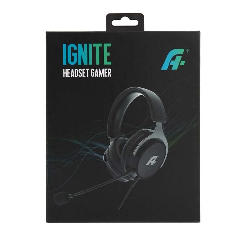 Imagem 3 de 5 do produto Headset Gamer A+ Plus Tech Tech Ignite, 40mm, P3, Console, PC, Smartphone, e Notebook, Preto - Ap-hs-1995