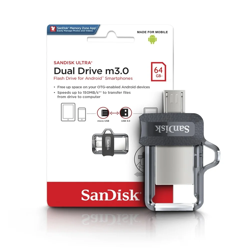Imagem 3 de 4 do produto Pen Drive 64GB Sandisk Ultra Sdd3-064g-g46 Dual Drive M3.0
