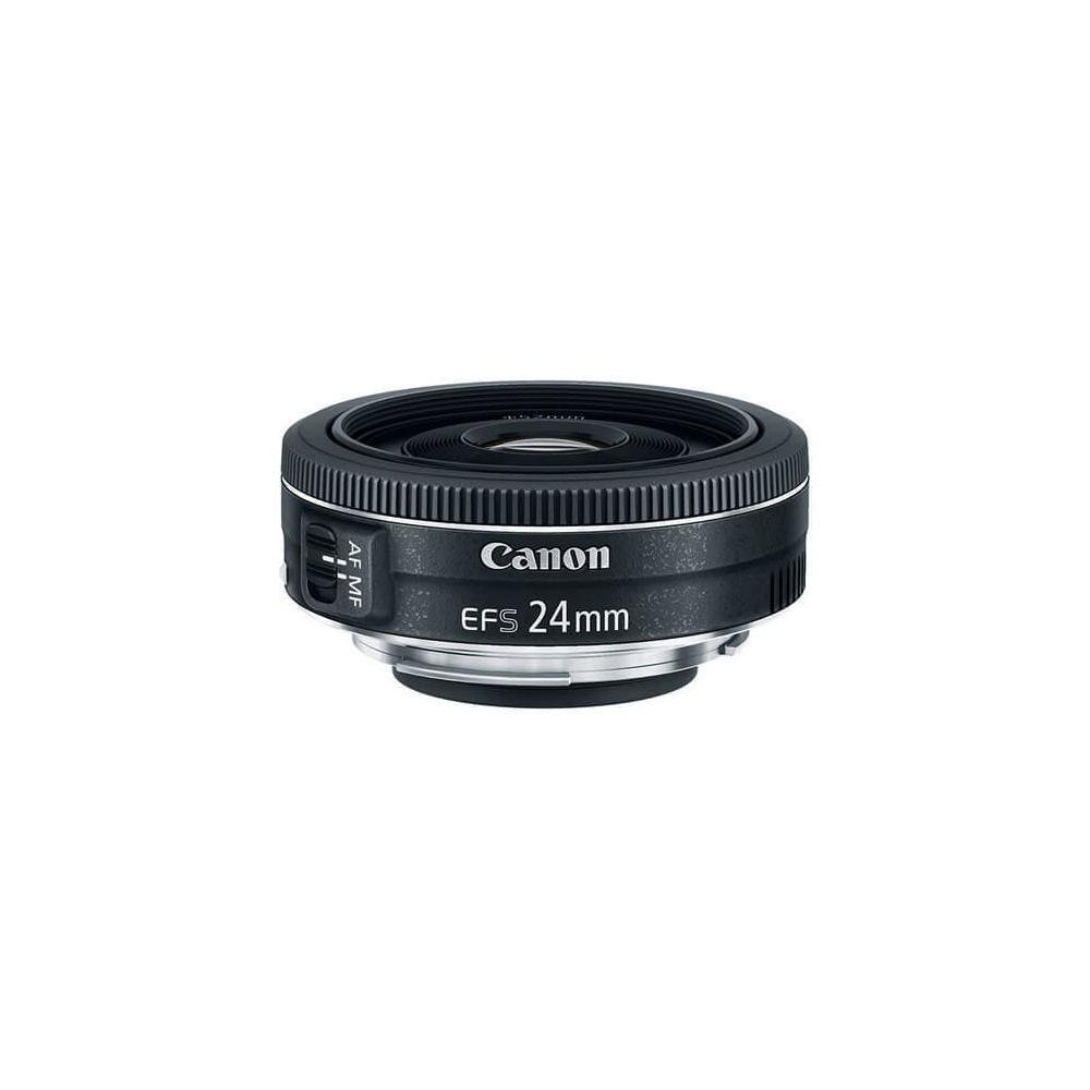 Canon EF-S 24mm F2.8 STM 美品 Lente Canon EF-S 24mm f/2.8 STM - eMania Foto e Video