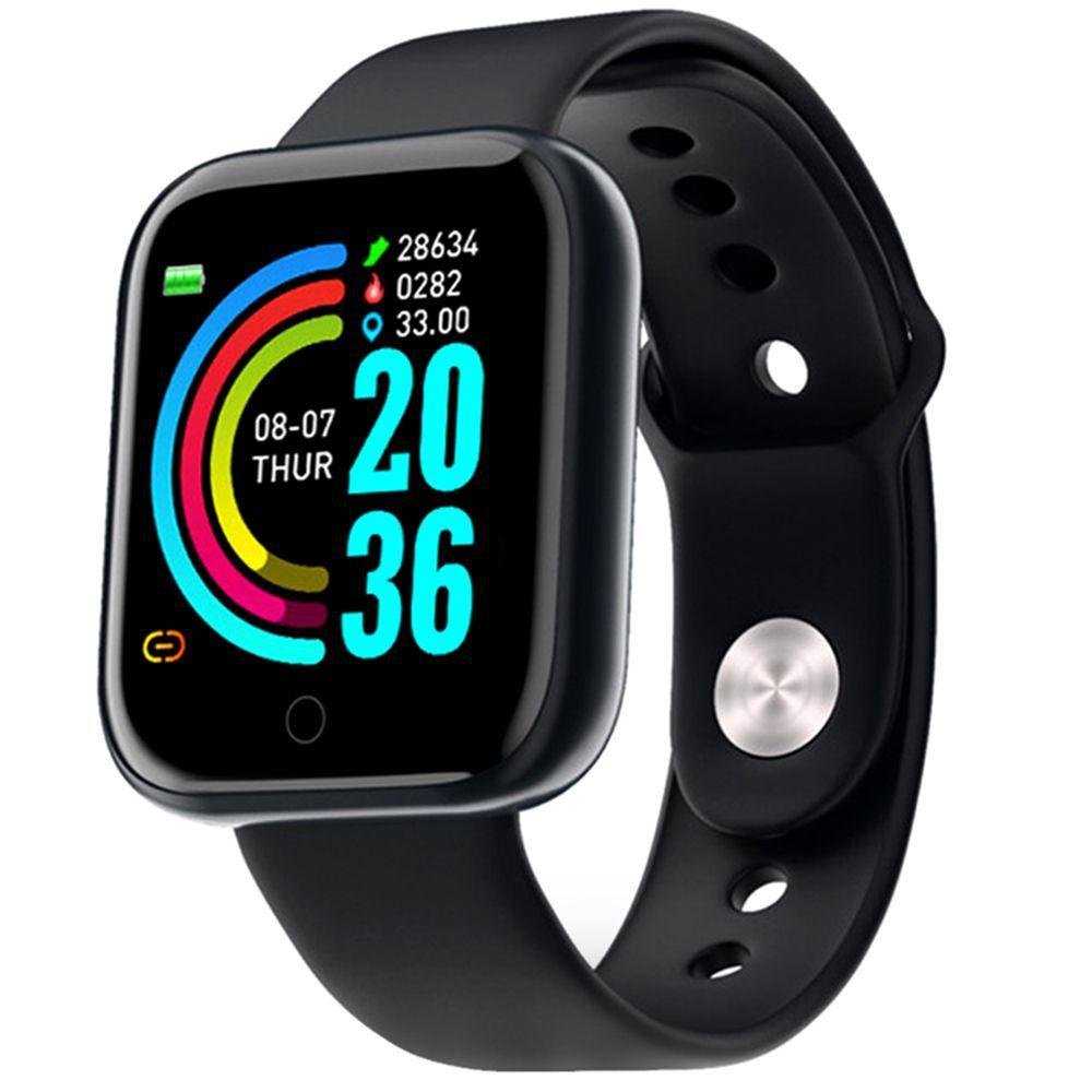 Y68 Pro Smartwatch Esportivo Bluetooth Pressão para Android/iOS