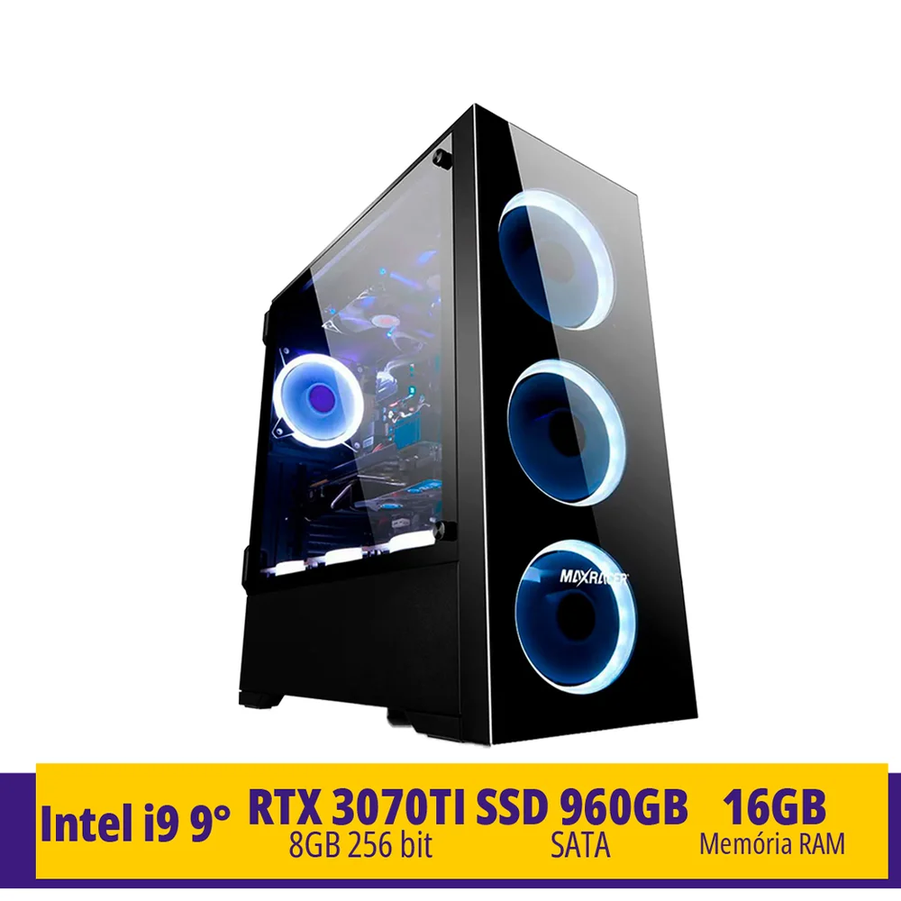 Pc Gamer I99900k 16GB RAM Rtx 3070 GDDR6 HD 1TB