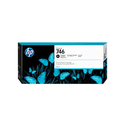 Cartucho De Tinta HP, Preto, Fotográfico 746, Pluk 300ml - P2v82a