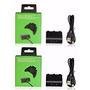Kit 2 Bateria E Cabo Carregador Controle Xbox One Play