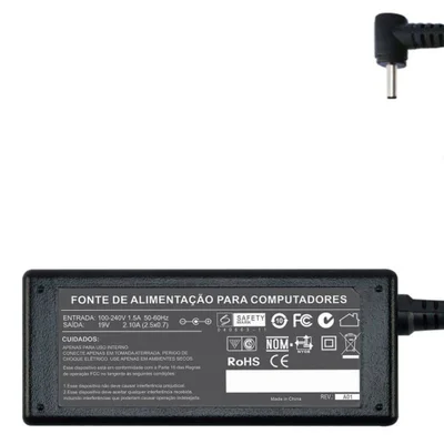 Fonte Carregador Para Asus Eee Pc 1001 Series 19v 2.1a 45w 608 - Voltagem De Entrada