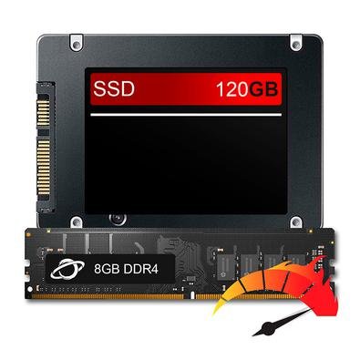 Kit Upgrade De Alto Desempenho - SSD 240GB + 8GR Ram DDR3, Aumento Da Velocidade Do Pc Em Até 10x